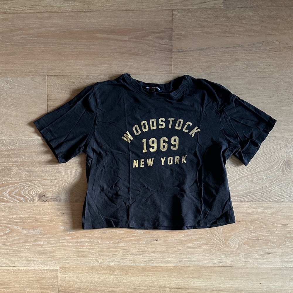 One Clothing Cropped Festival T-Shirt